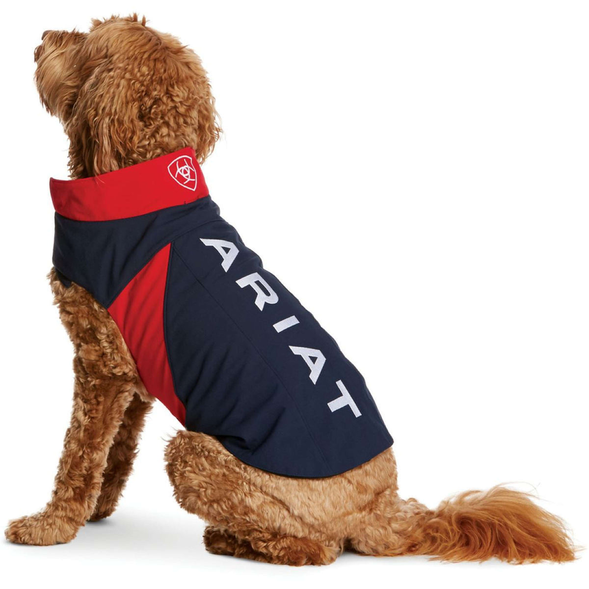 Ariat Veste pour Chien Team Softshell Bleu rouge