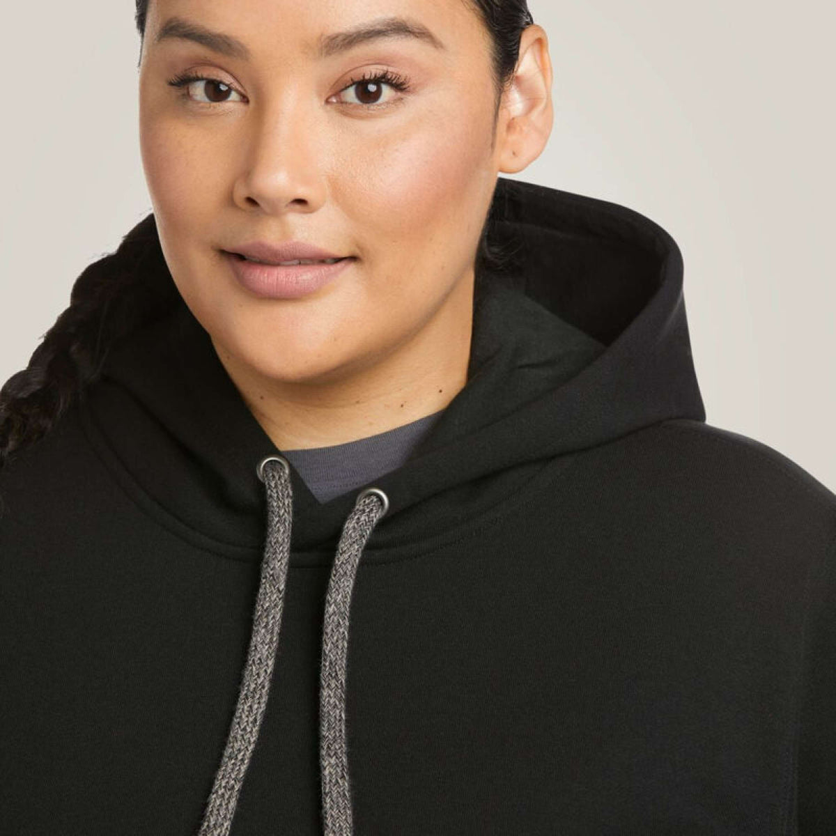 Ariat Pull col Hoodie Rebar Graphic Femme Noir/Violet