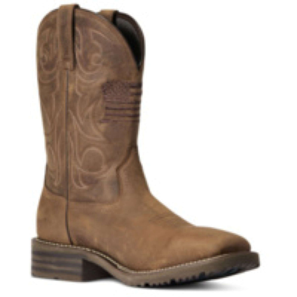 Ariat Western Boots Hybrid Patriot H2O Hommes Distressed Brown