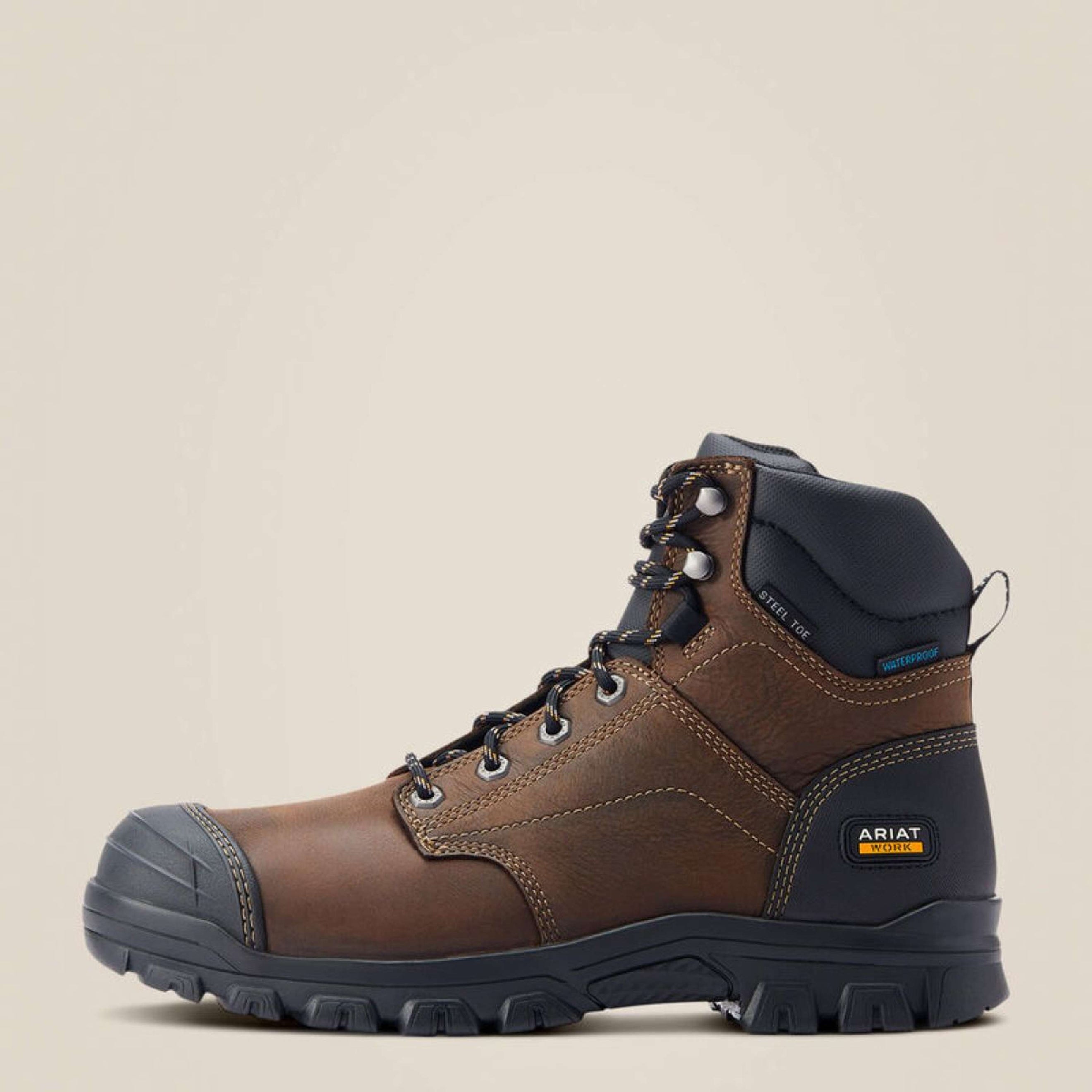 Ariat Chaussures d’extérieur Treadfast Waterproof Steel Toe Hommes Marron foncé Ariat Chaussures d’extérieur Treadfast Waterproof Steel Toe Hommes Marron foncé