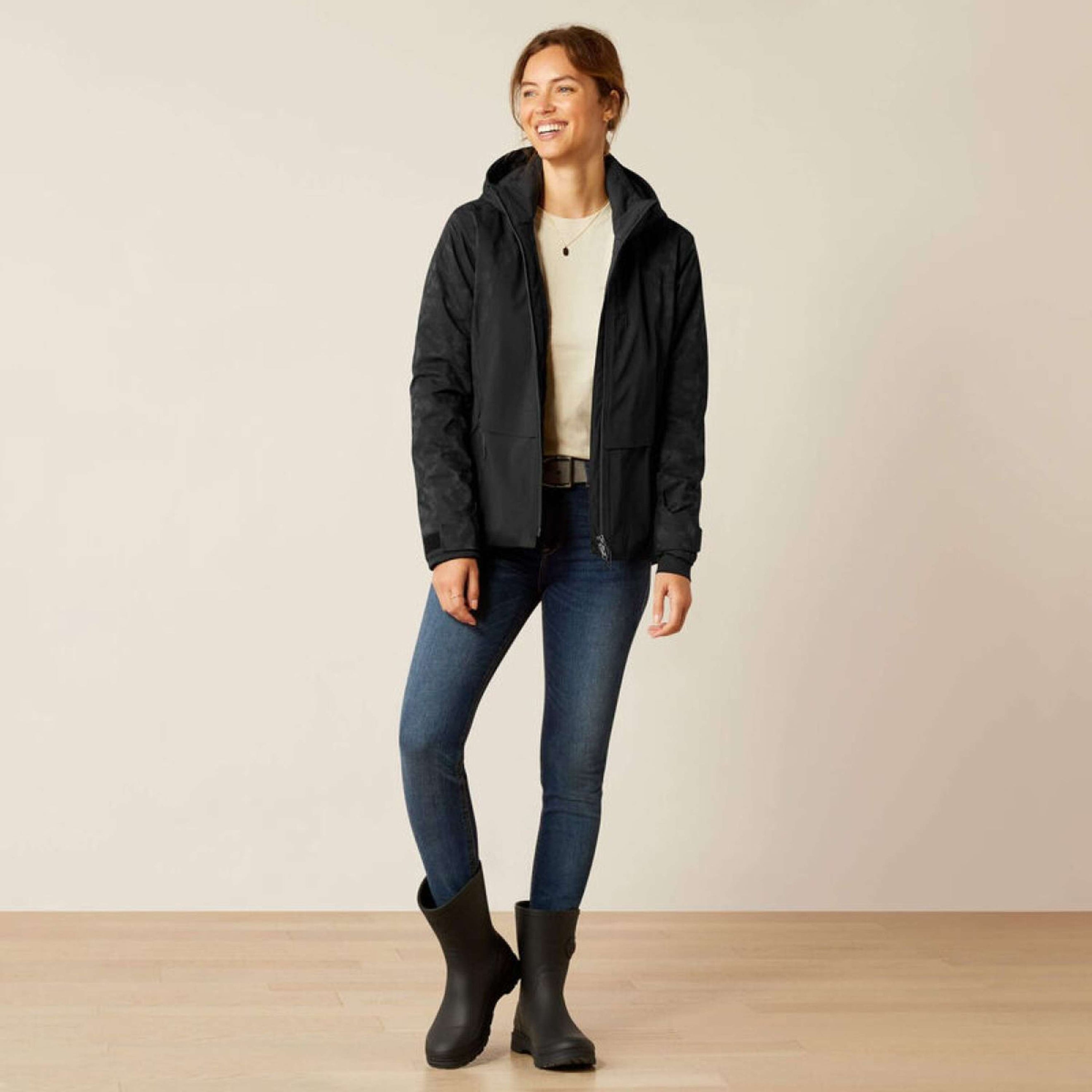 Ariat Veste Valor 2.0 Waterproof Femme Noir/Camouflage