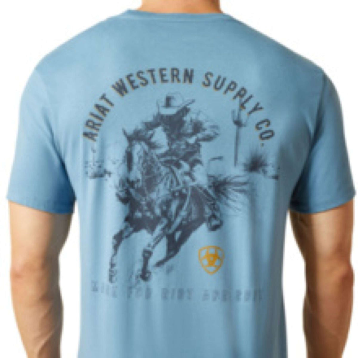 Ariat T-Shirt Blazing Saddle Hommes Bleu