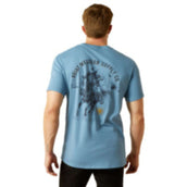 Ariat T-Shirt Blazing Saddle Hommes Bleu