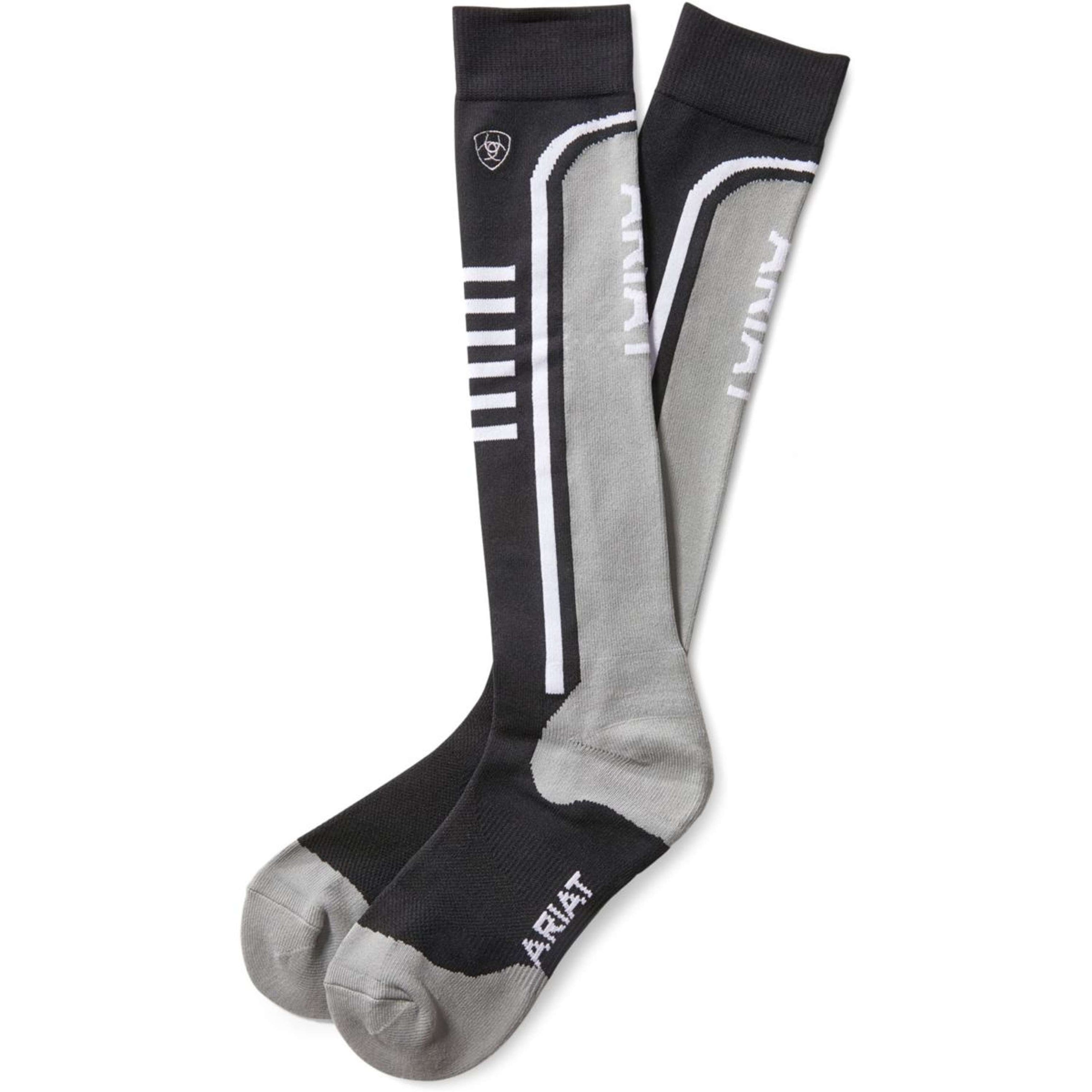 Ariat Chaussettes Ariattek SlimLine Noir/Gris Ariat Chaussettes Ariattek SlimLine Noir/Gris