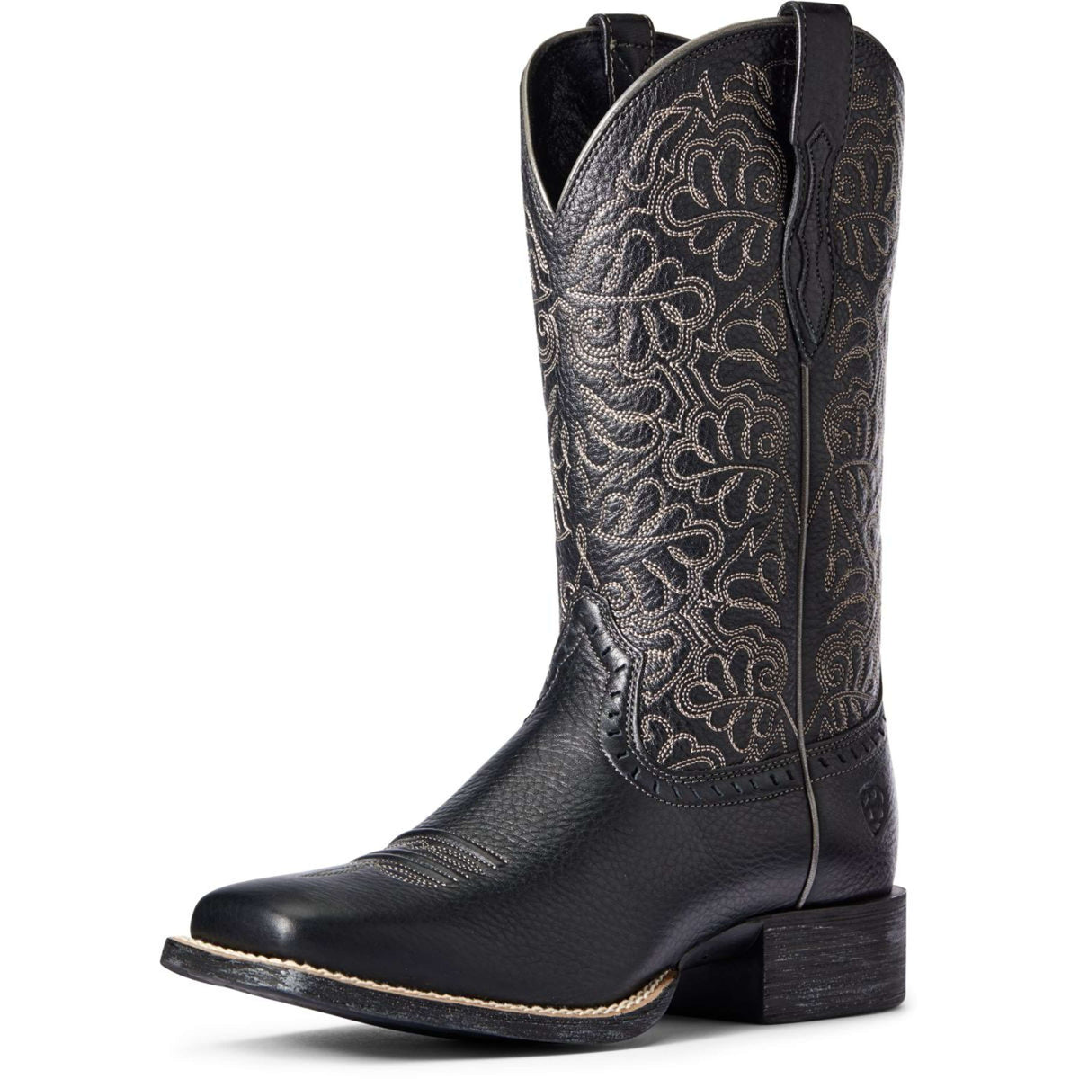 Ariat Bottes Western Round Up Remuda Femme Black Deertan