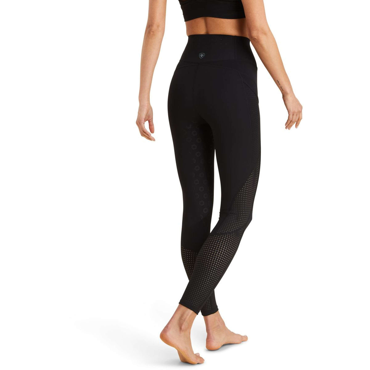 Ariat Legging d'Équitation Breathe Half Grip Femme Noir