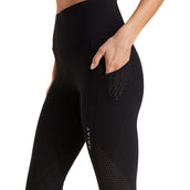 Ariat Legging d'Équitation Breathe Half Grip Femme Noir