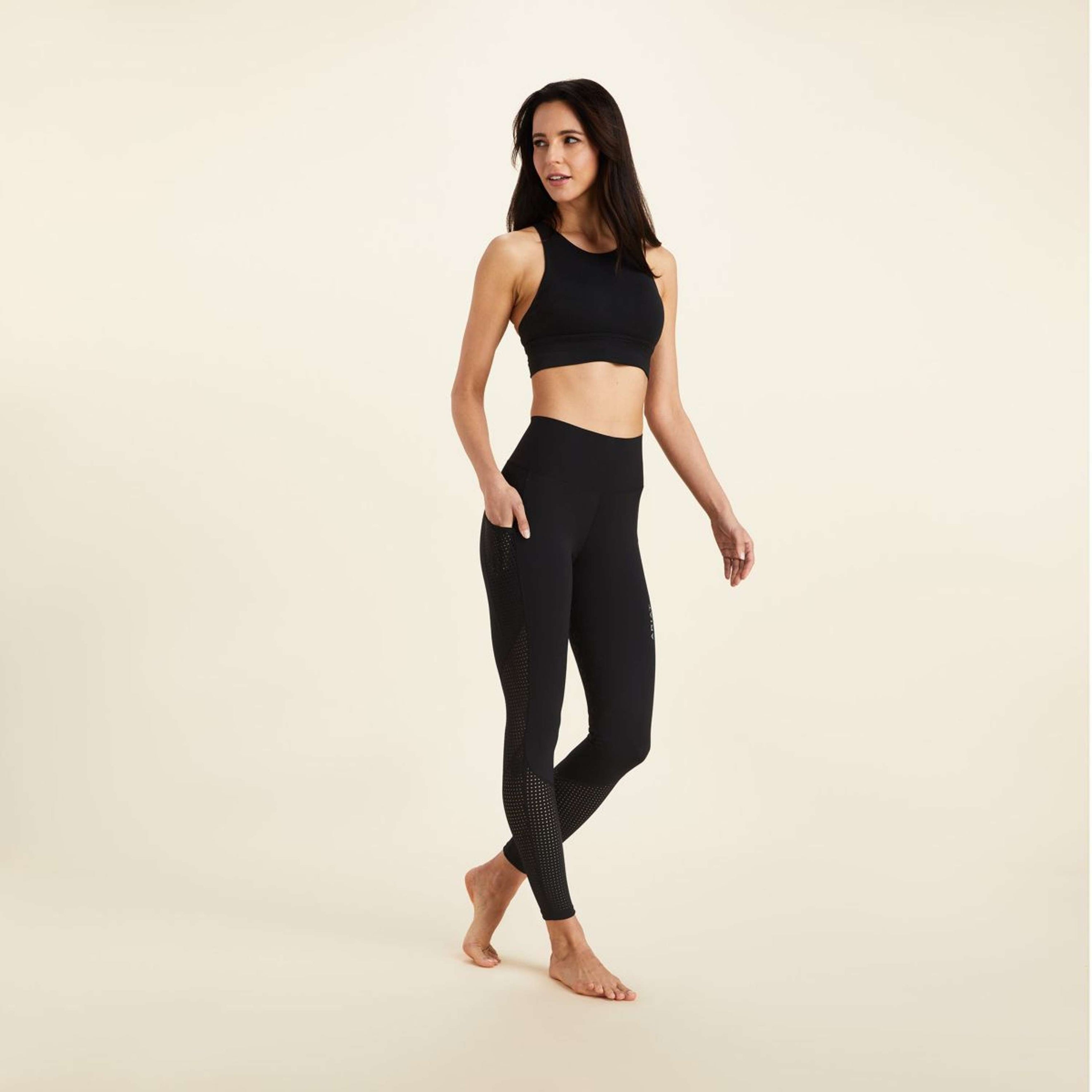 Ariat Legging d'Équitation Breathe Half Grip Femme Noir Ariat Legging d'Équitation Breathe Half Grip Femme Noir
