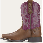 Ariat Bottes Western YTH Tombstone VNTG Marron