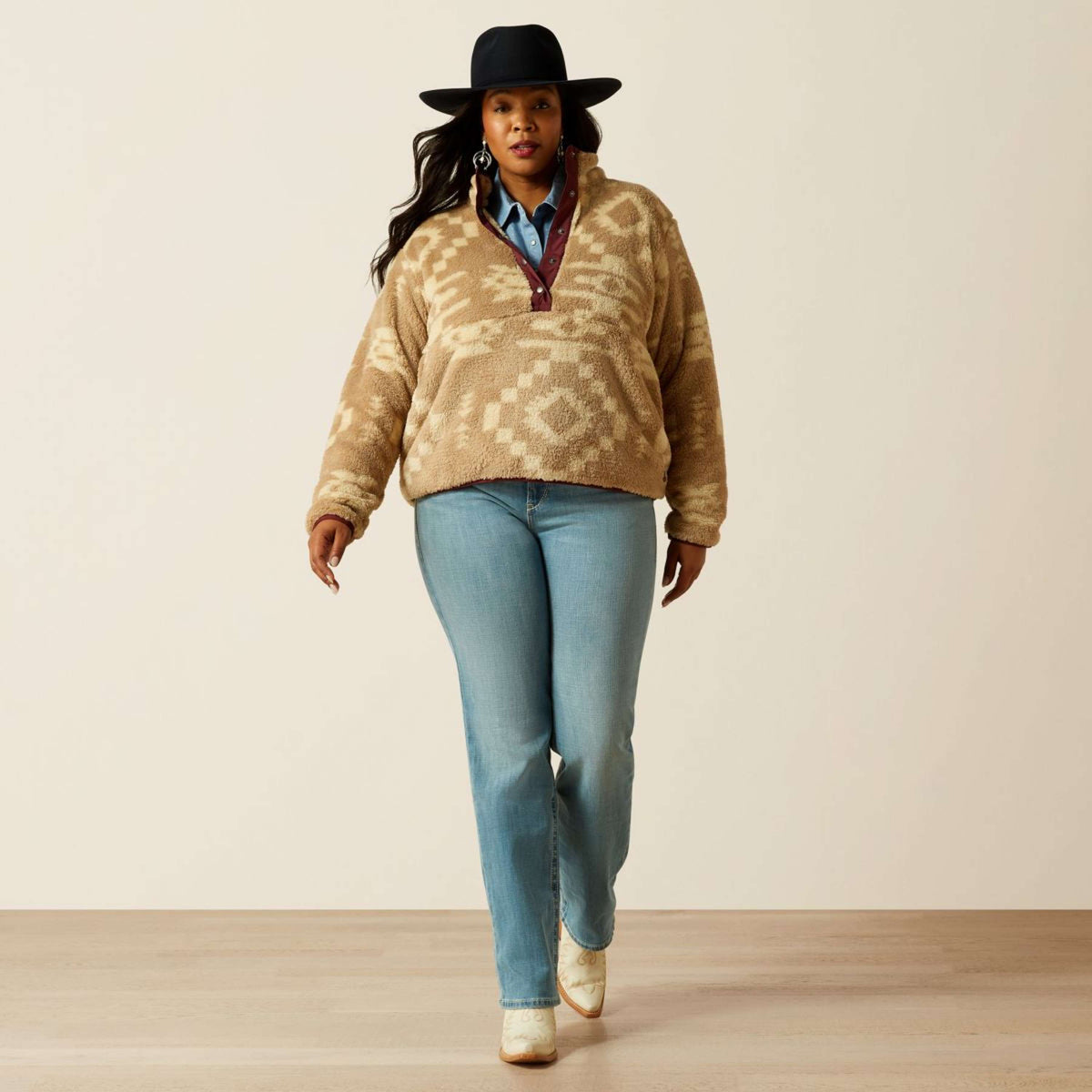 Ariat Pull Berber Lone Ridge Print