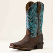 Ariat Bottes Western Round Up Narrow Cutter Toe Sassy Brown/Ocean Wave