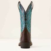 Ariat Bottes Western Round Up Narrow Cutter Toe Sassy Brown/Ocean Wave