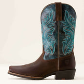 Ariat Bottes Western Round Up Narrow Cutter Toe Sassy Brown/Ocean Wave