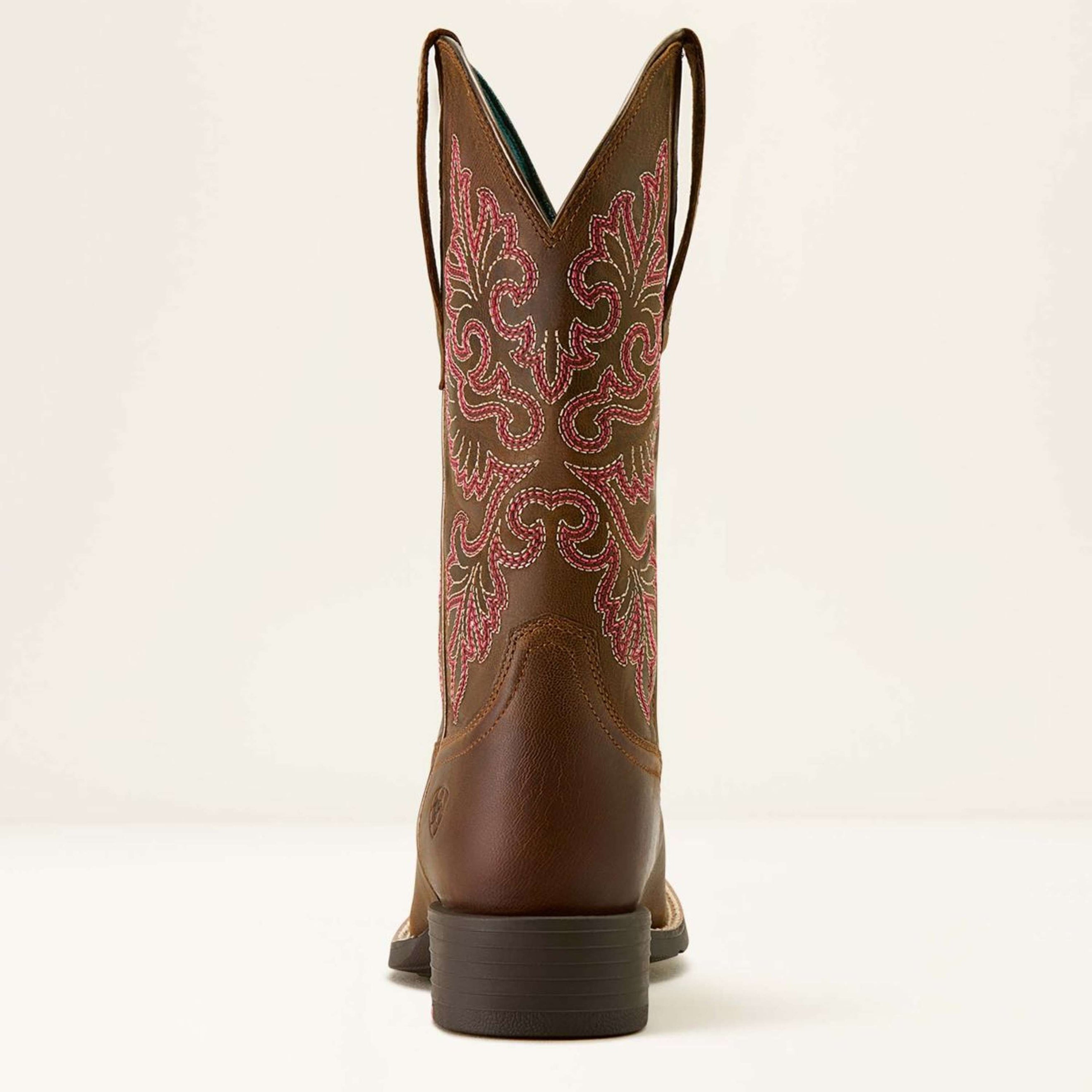 Ariat Bottes Western Round Up Wide Square Toe Sassy Brown Ariat Bottes Western Round Up Wide Square Toe Sassy Brown