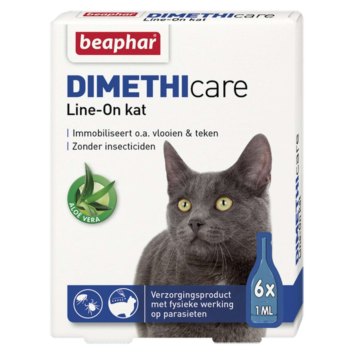 Beaphar Produit Anti-Puces DIMETHIcare Line-On Chat