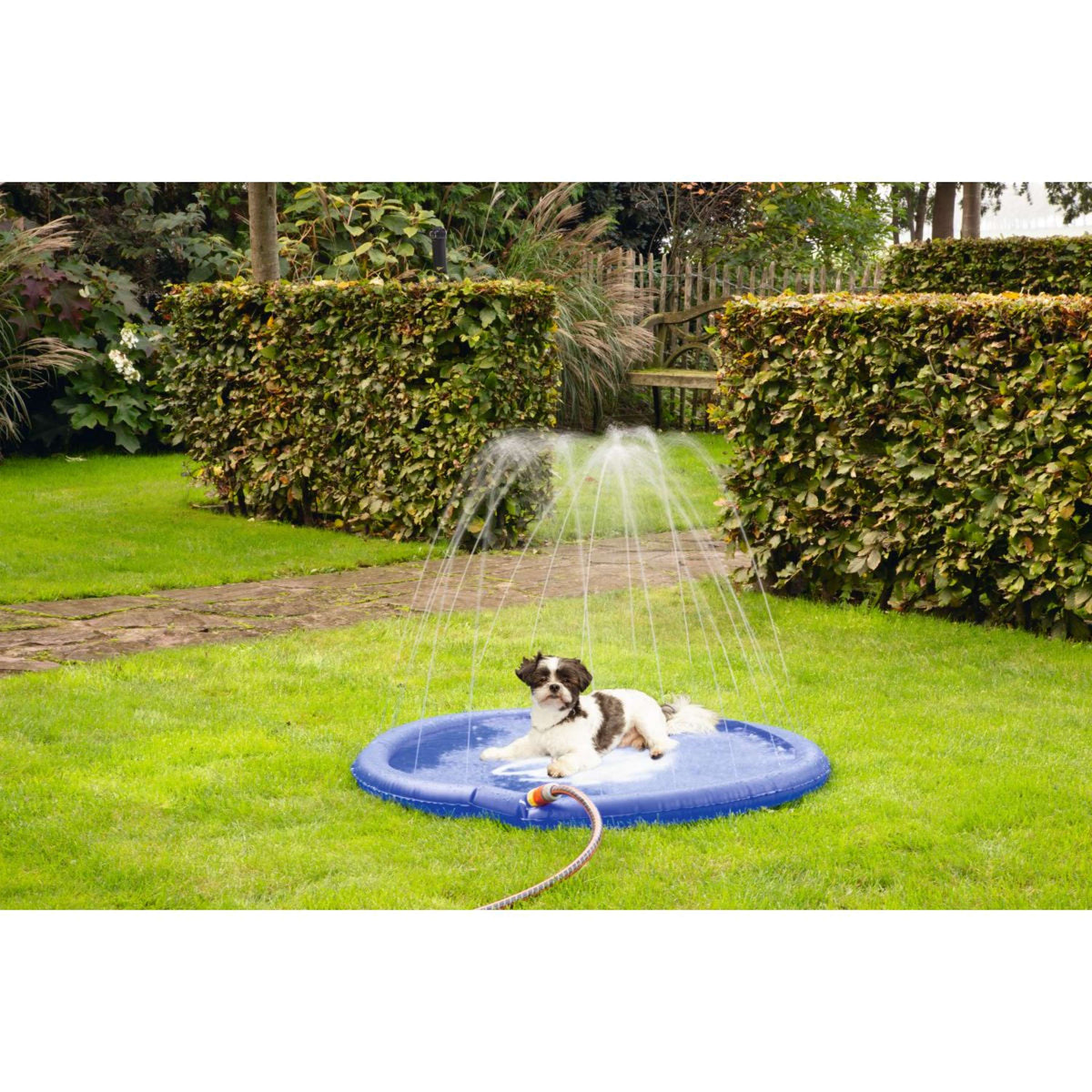 Beeztees Sprinkler Tapis Rafraîchissant Stay Cool de Couleur Bleu