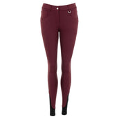 BR Pantalon d'Équitation Malon Silicone Fond de Peau Vin Rouge