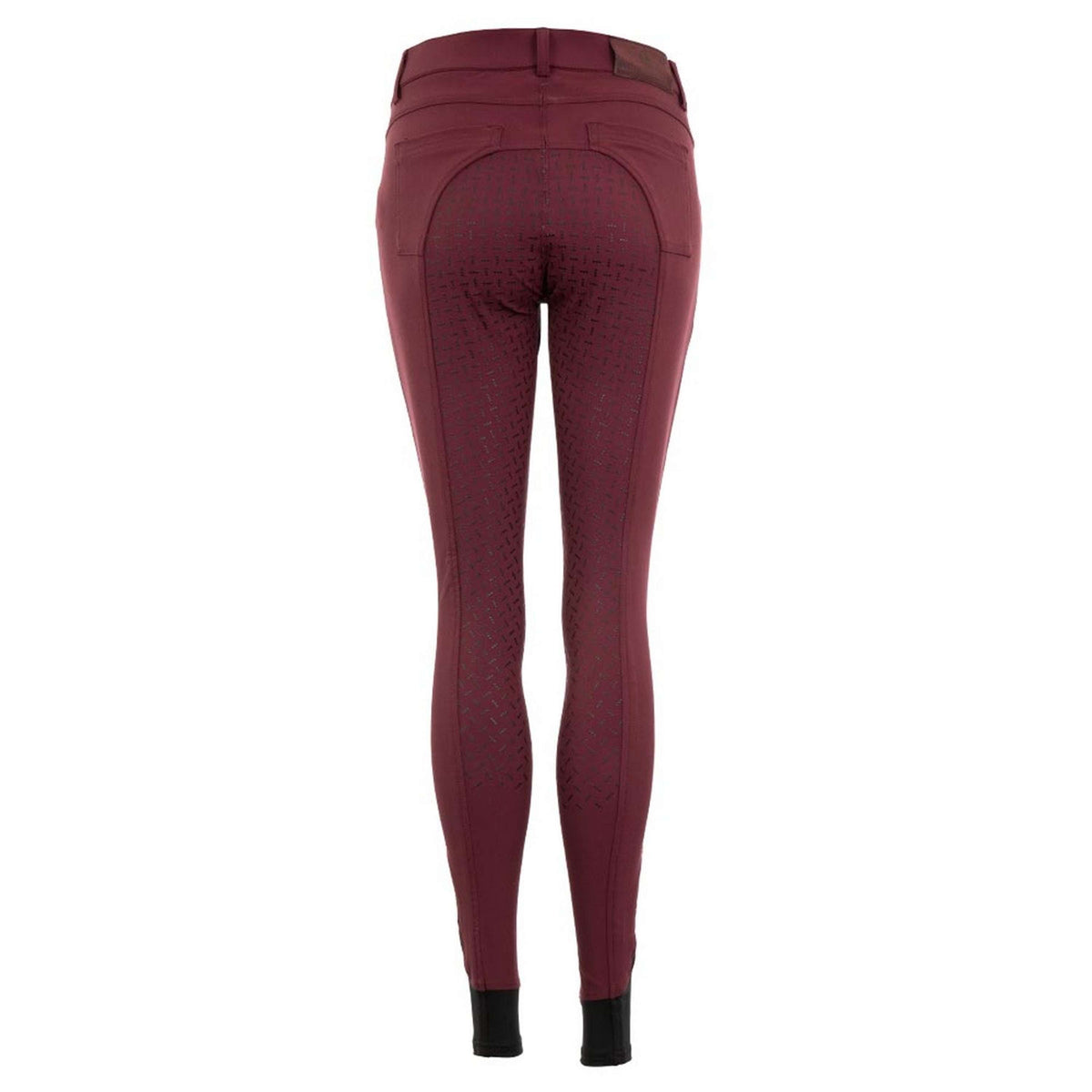 BR Pantalon d'Équitation Malon Silicone Fond de Peau Vin Rouge