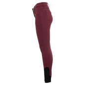 BR Pantalon d'Équitation Malon Silicone Fond de Peau Vin Rouge