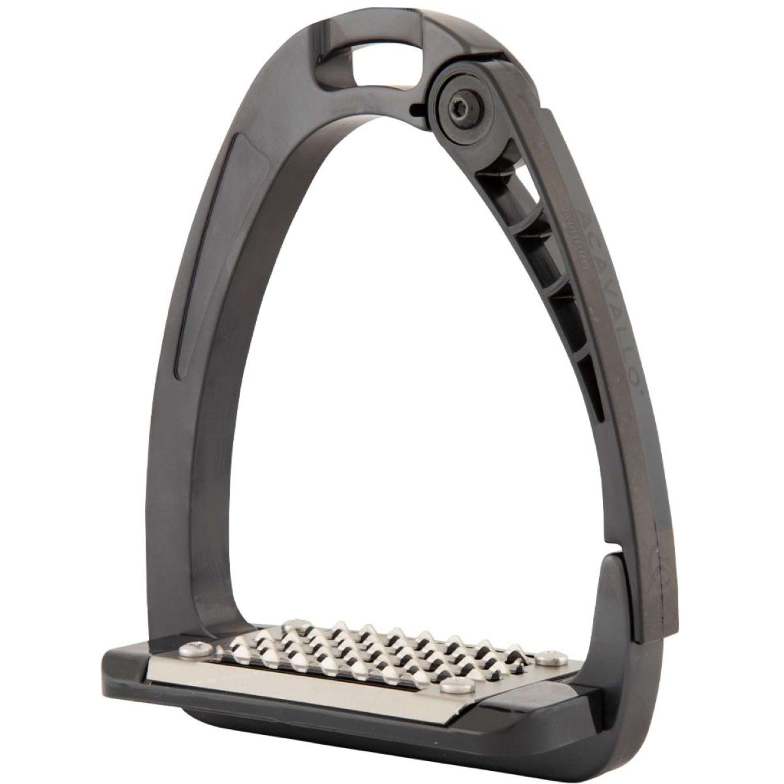 Acavallo Étriers Arena AluPRO Junior Charbon de bois/Noir Acavallo Étriers Arena AluPRO Junior Charbon de bois/Noir