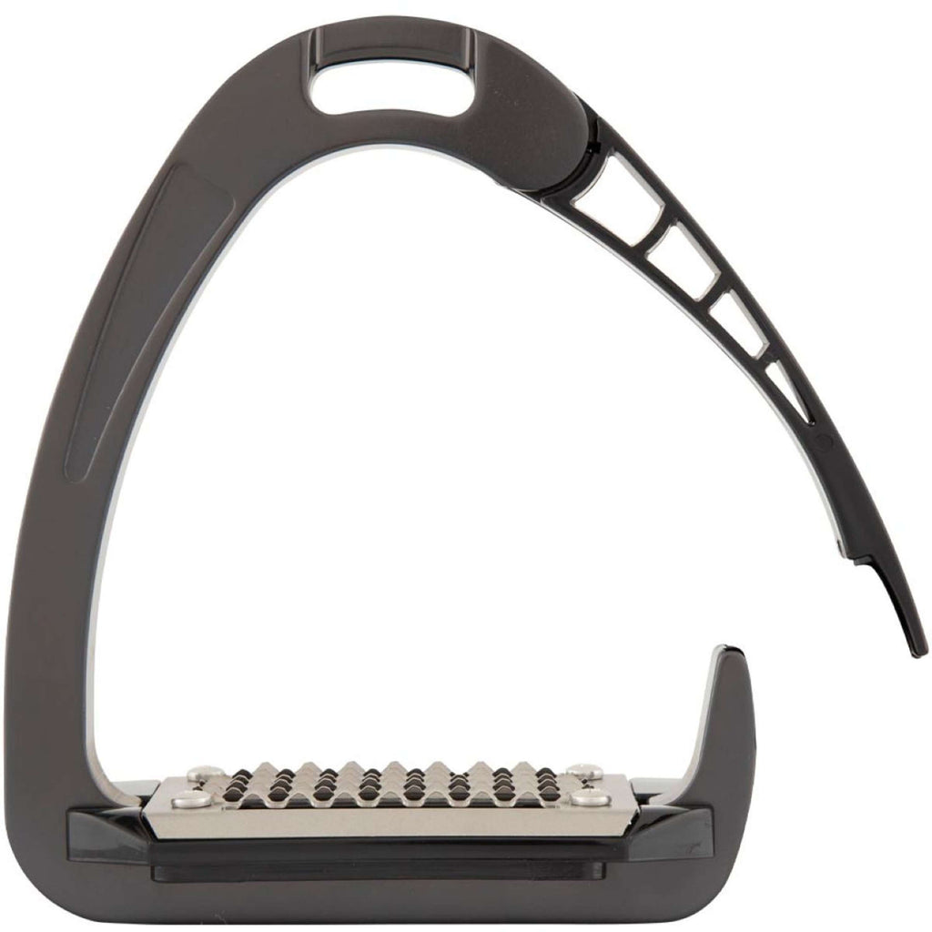 Acavallo Étriers Arena AluPRO Junior Charbon de bois/Noir