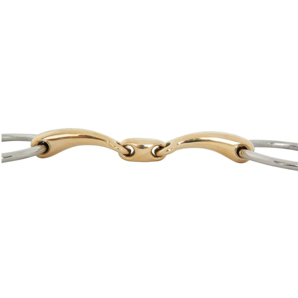 BR Mors de Filet Soft Contact Double Brisure Courbé 12mm