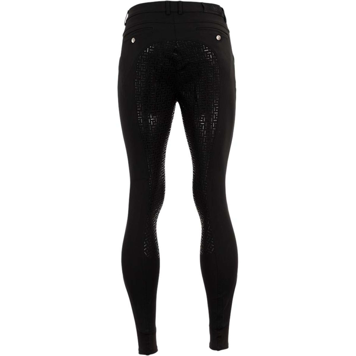 BR Pantalon d'Équitation Maikel Silicone Fond de Peau Noir