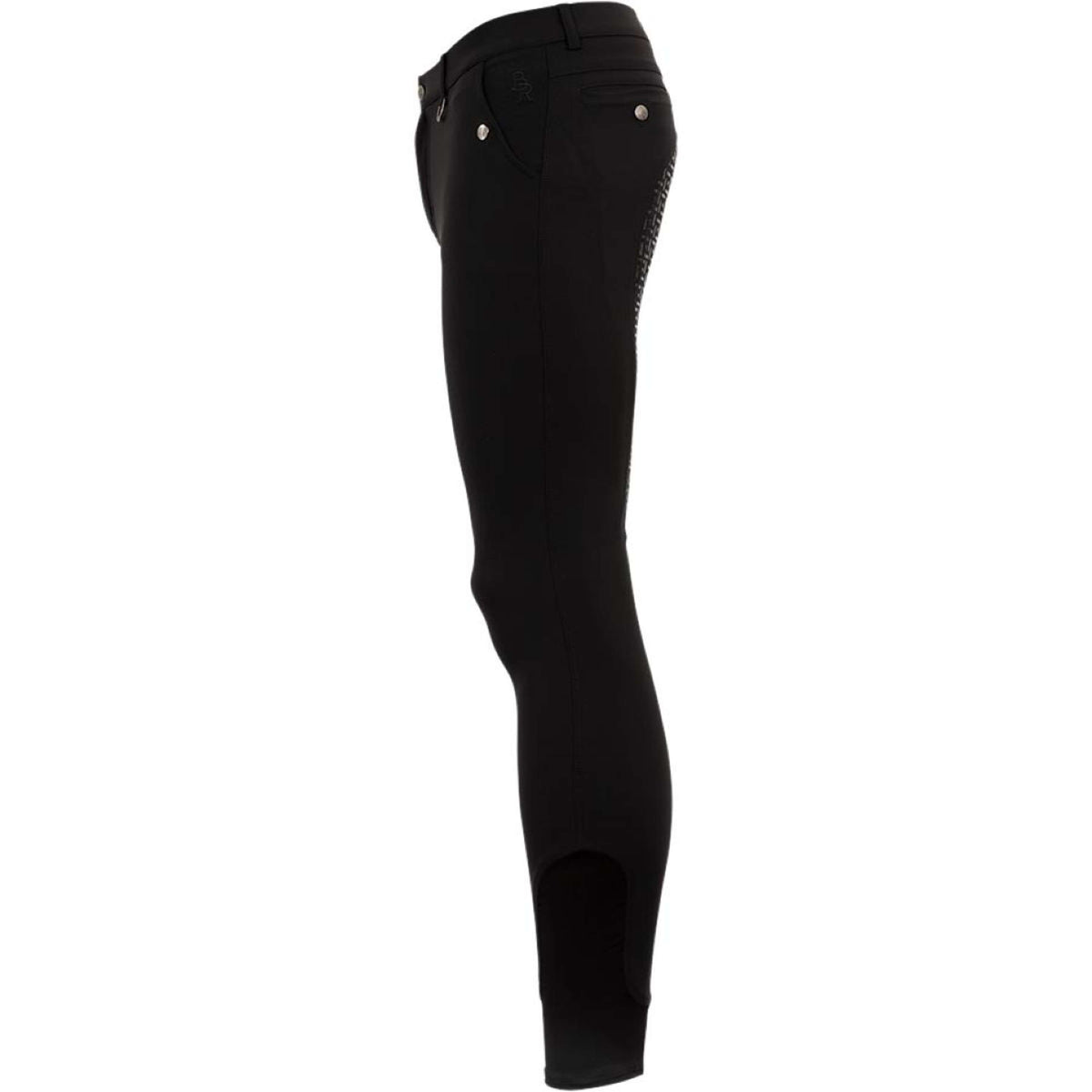 BR Pantalon d'Équitation Maikel Silicone Fond de Peau Noir