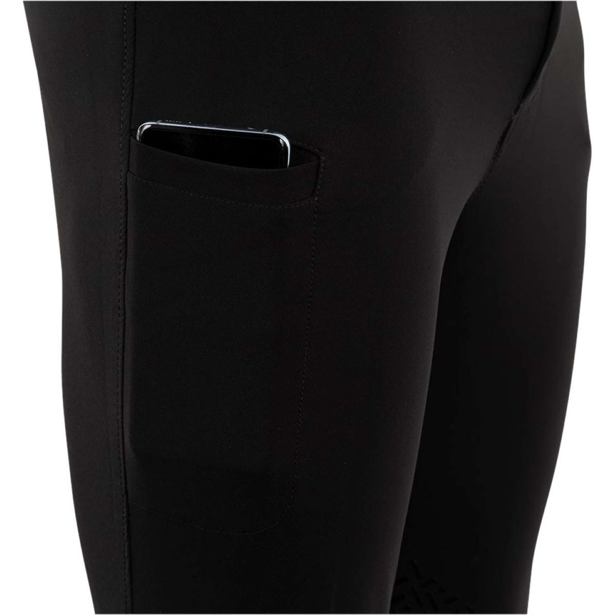 BR Pantalon d'Équitation Maikel Silicone Genouillères Noir