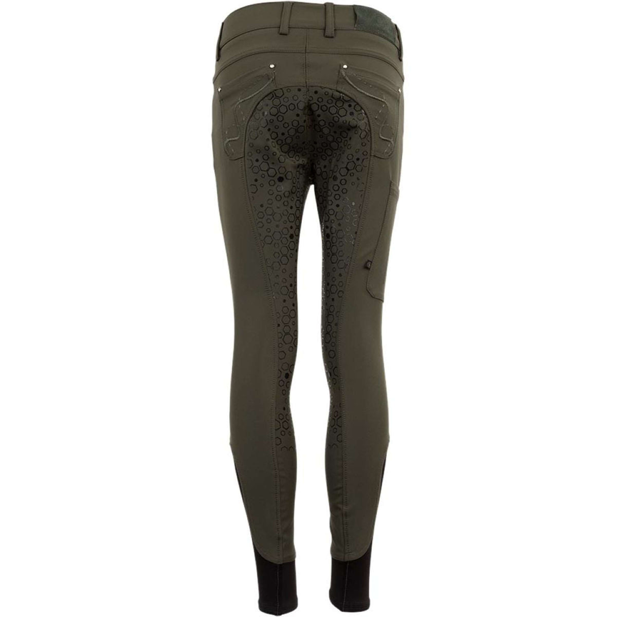 BR Pantalon d'Équitation 4-EH Marissa Silicone Fond de Peau Forest Green