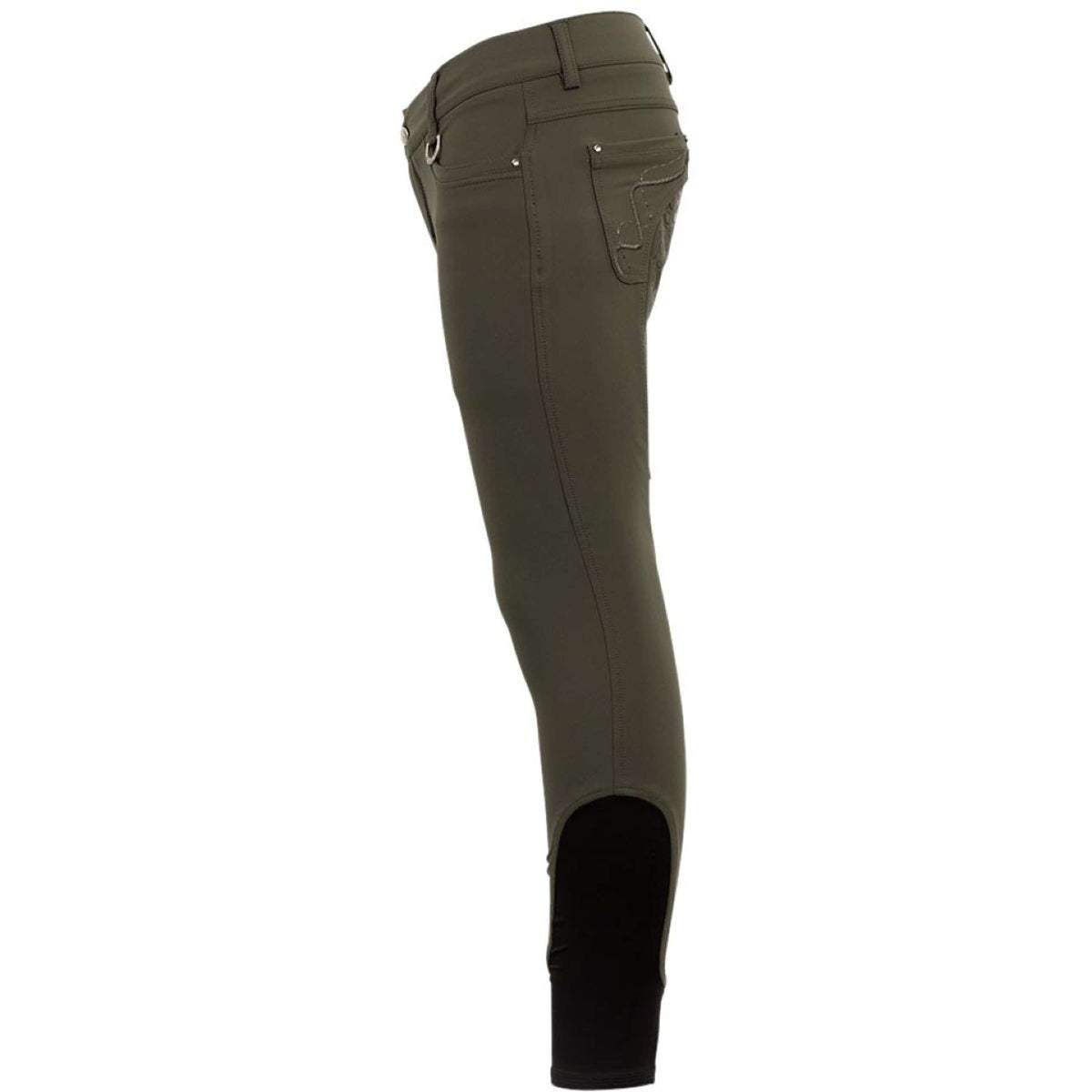 BR Pantalon d'Équitation 4-EH Marissa Silicone Fond de Peau Forest Green