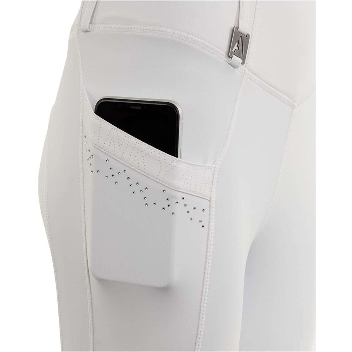 ANKY Legging d'Équitation Trendy C-Wear Silicone Fond de Peau Blanc