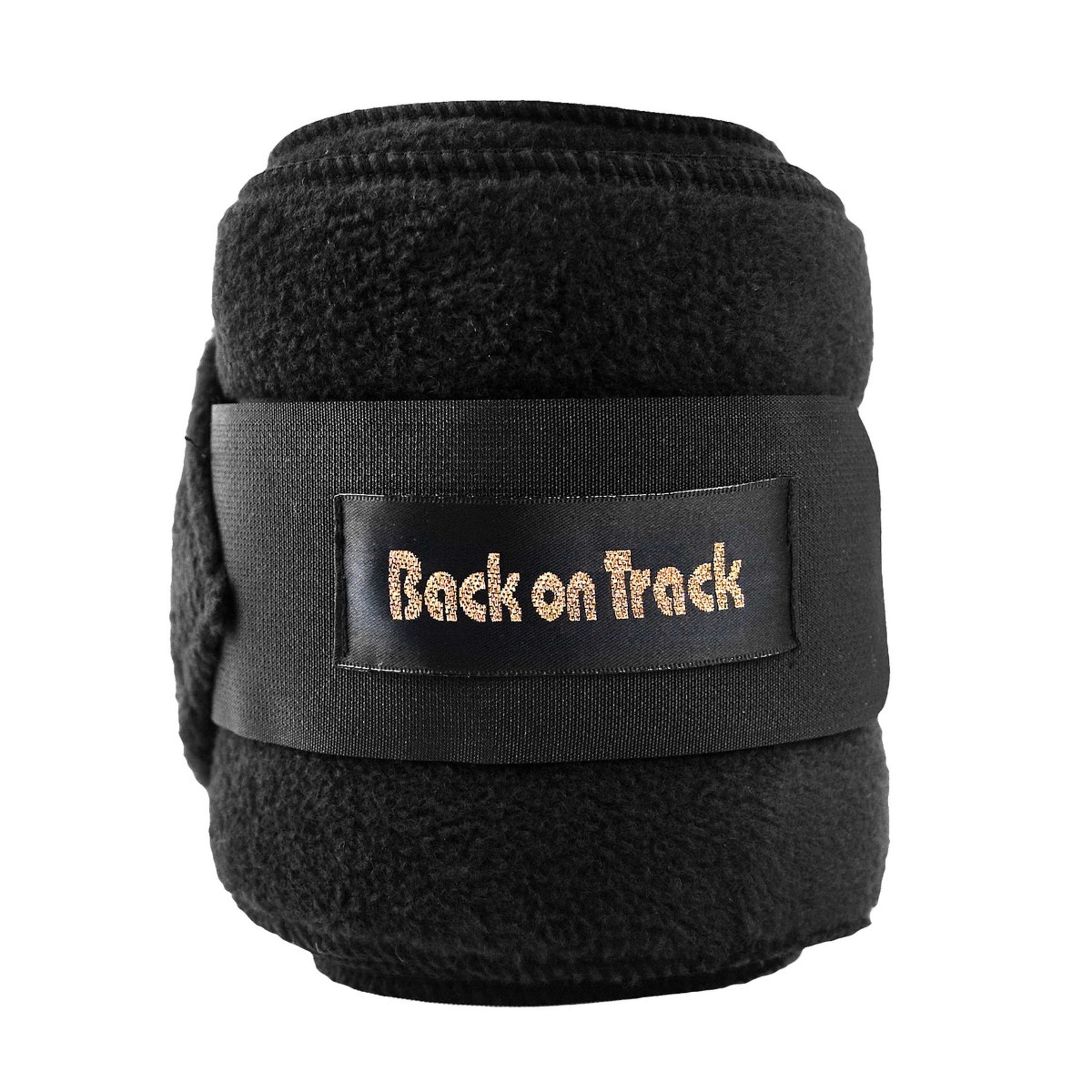 Back on Track Bandages Fleece la Paire Noir