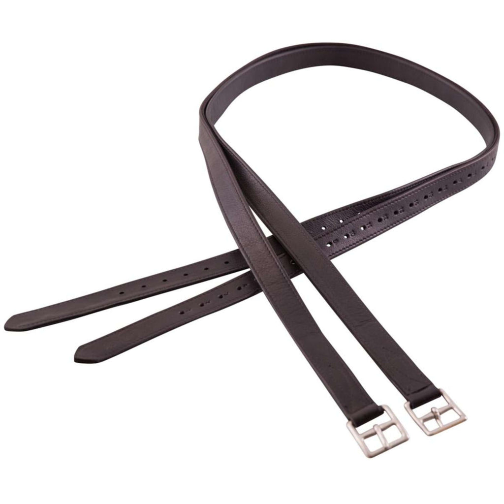 BR Étrivières Nylon et Boucles Acier Inoxydable Soft Noir/Argent