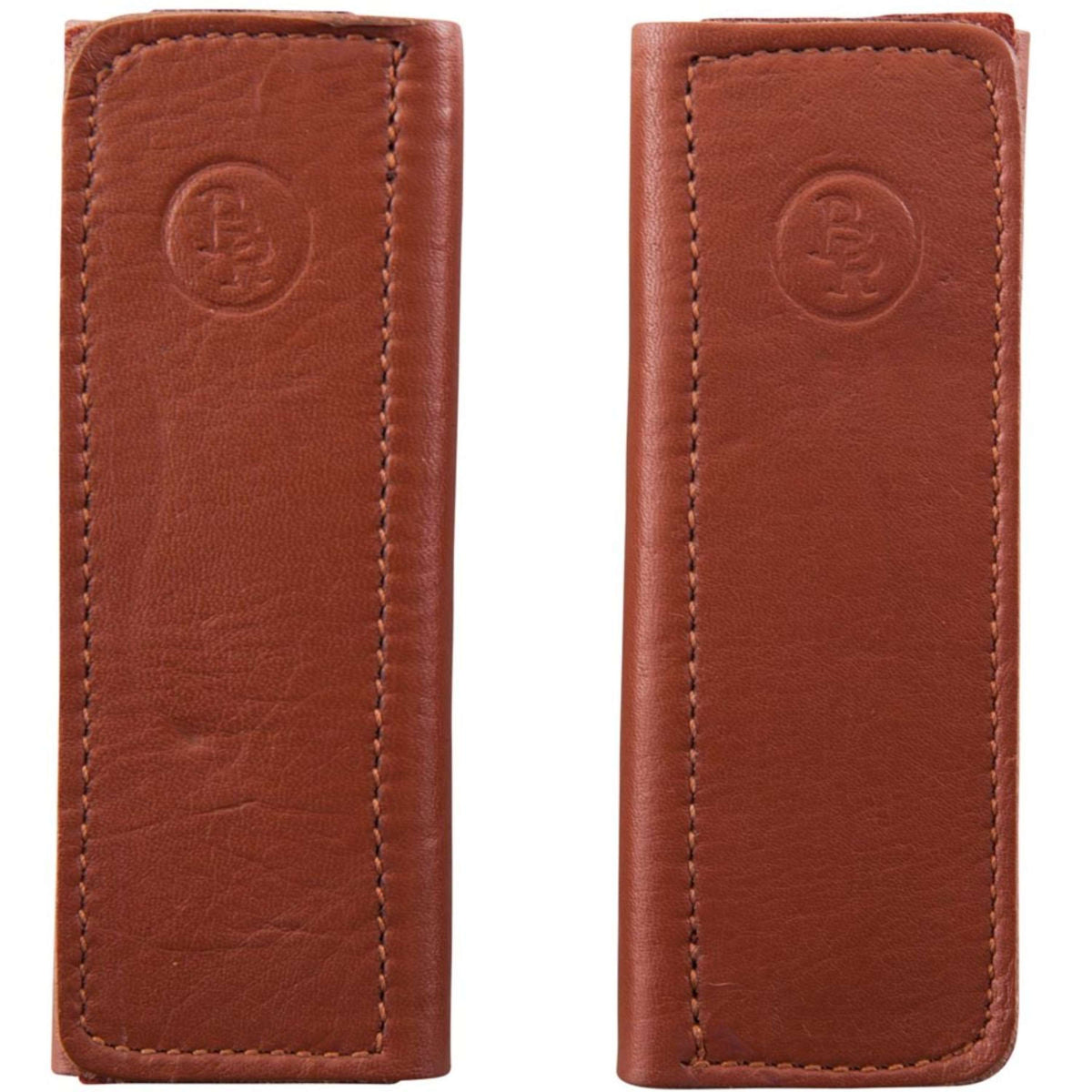 BR Fourreaux de Muserolles Cuir Souple avec Velcro Tabac