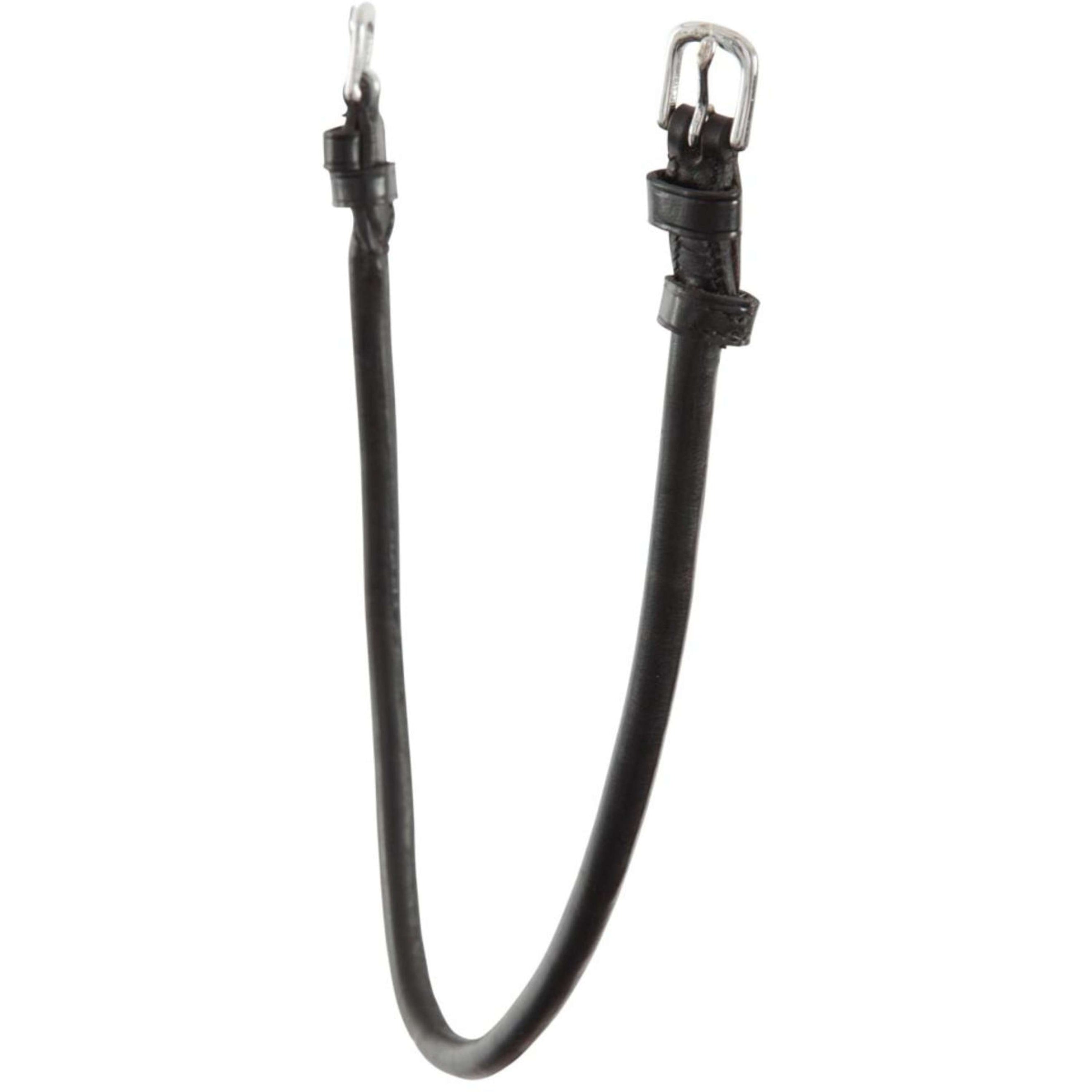 BR Sous-Gorge Rond Cousu avec 2 Boucles Rondes Noir/Argent BR Sous-Gorge Rond Cousu avec 2 Boucles Rondes Noir/Argent