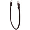 BR Sous-Gorge Rond Cousu avec 2 Boucles Rondes Marron/Argent