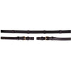 BR Rênes Linge 19mm Boucles Rondes Noir/Or