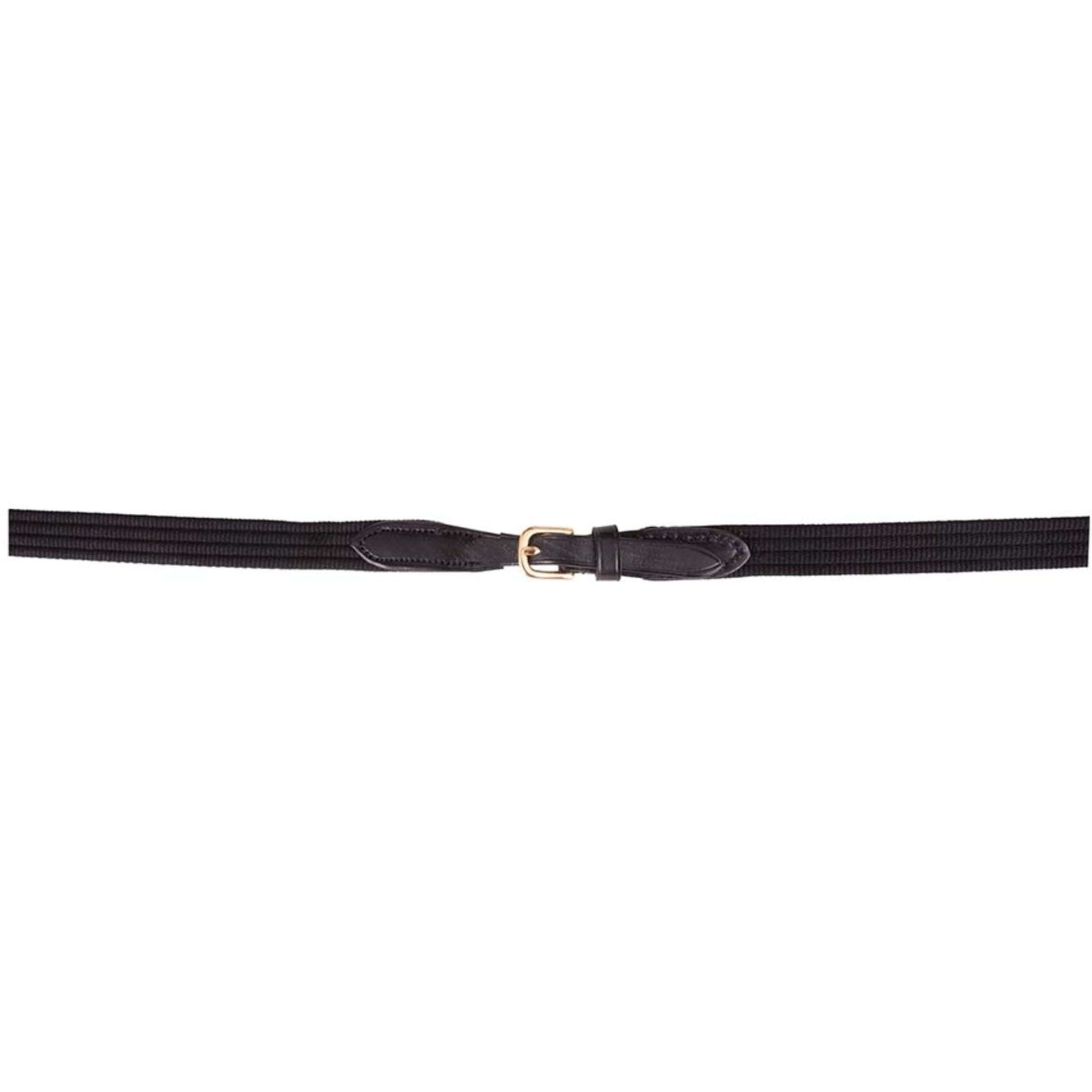 BR Rênes Linge 19mm Boucles Rondes Noir/Or BR Rênes Linge 19mm Boucles Rondes Noir/Or