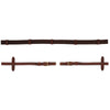 BR Rênes Linge 19mm Boucles Rondes Tabac/cuivre