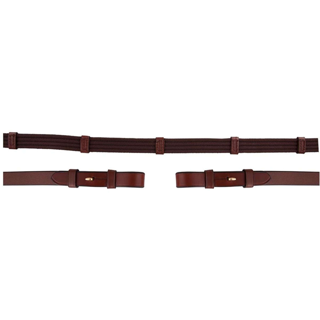 Rênes D'équitation Vertes Et Marron – Tissées Main – Boucles épi – Solides – Fabriquées UK