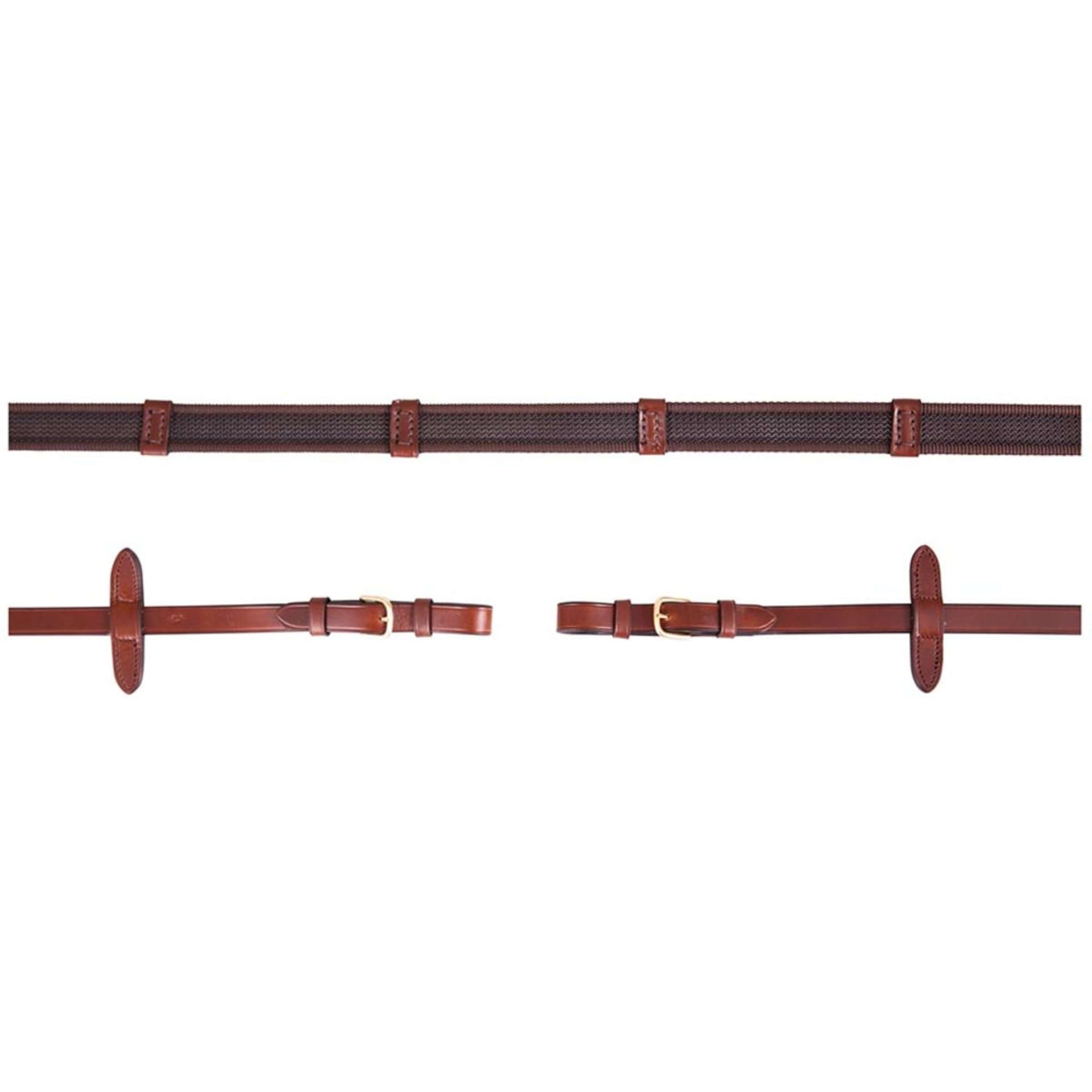 BR Rênes 19mm Boucles Rondes antidérapant Tabac