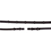 BR Rênes Linge 19mm Antidérapant Fermeture E Noir/Argent
