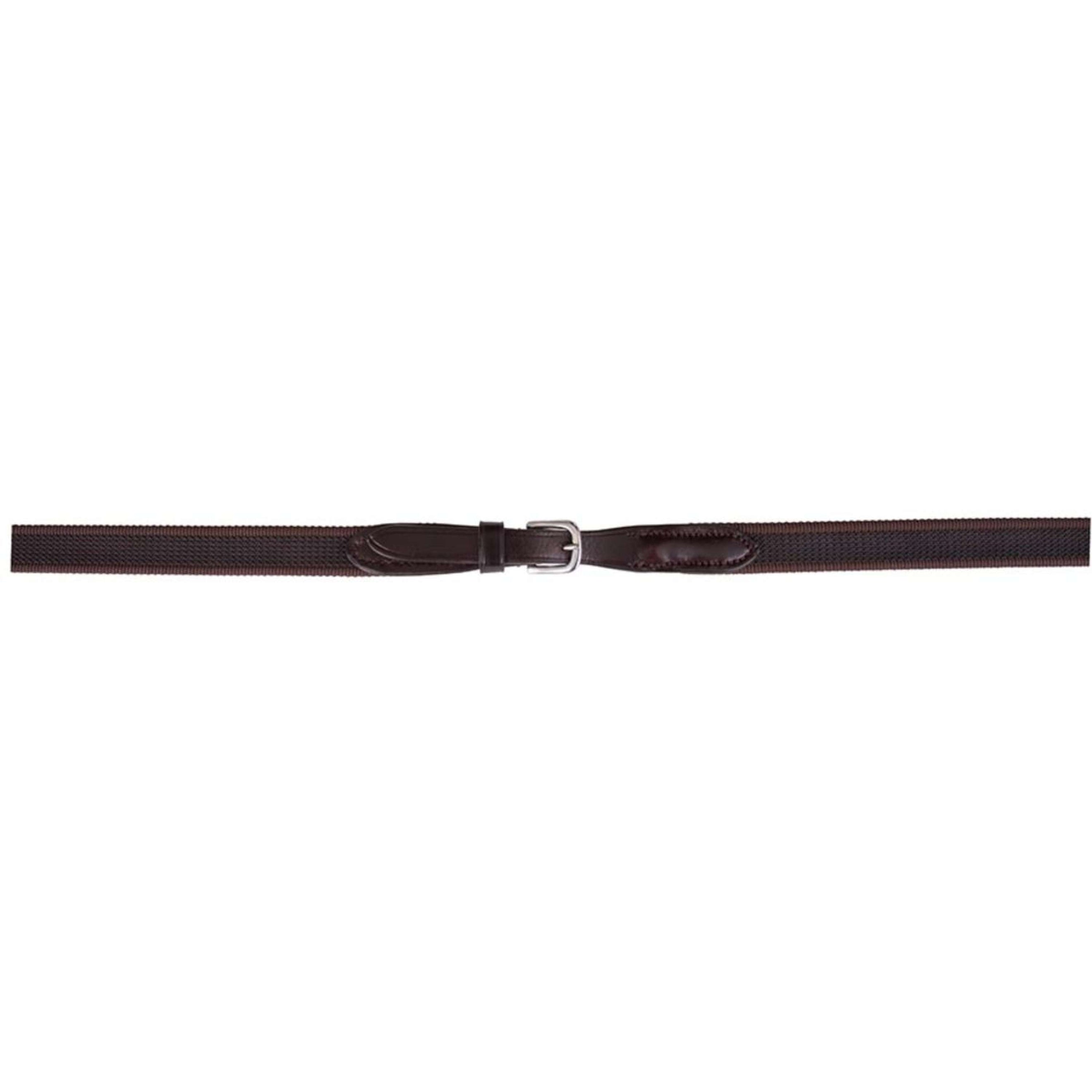 BR Rênes Linge 19mm Antidérapant Fermeture E Marron/Argent BR Rênes Linge 19mm Antidérapant Fermeture E Marron/Argent
