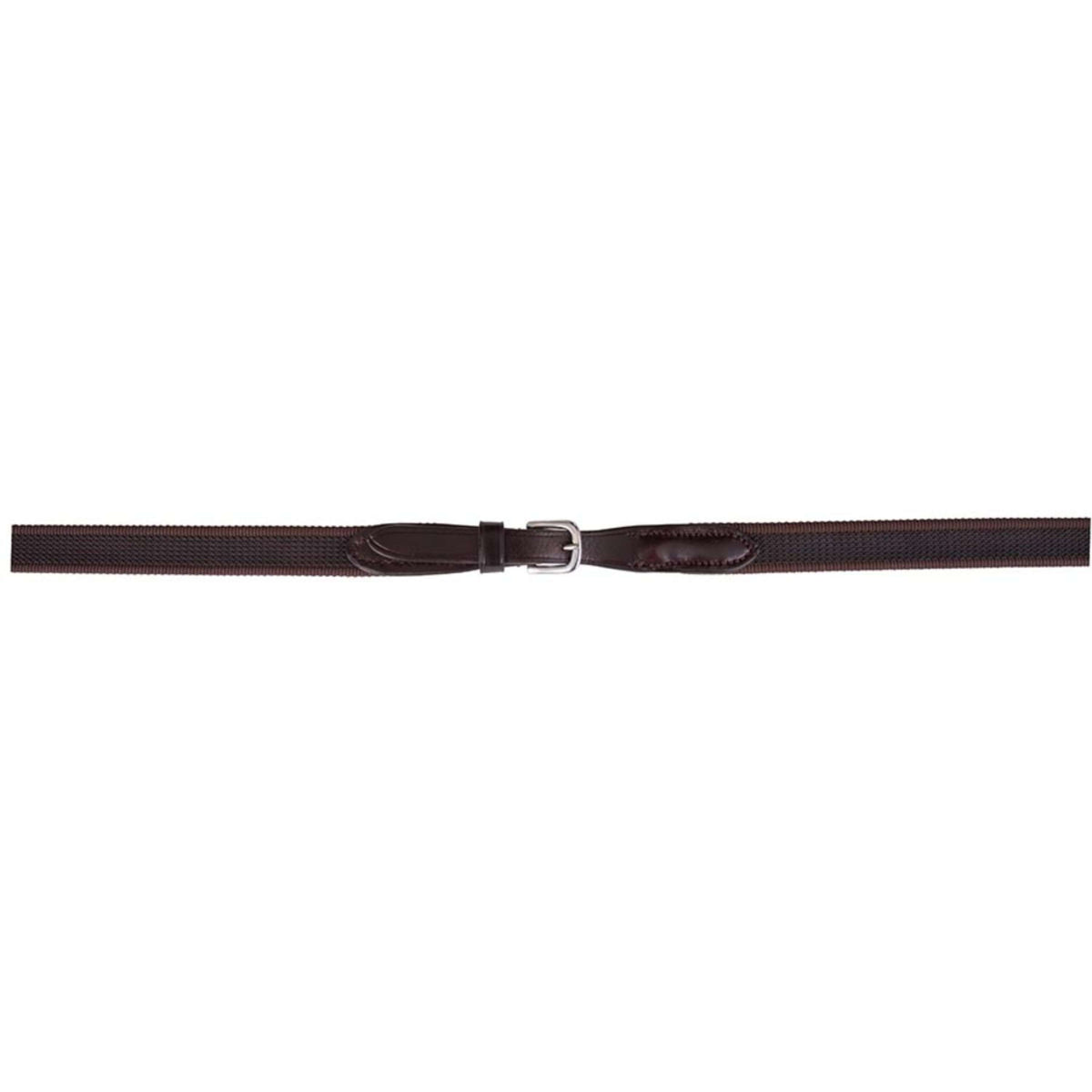 BR Rênes Linge 19mm Antidérapant Fermeture E Marron/Argent