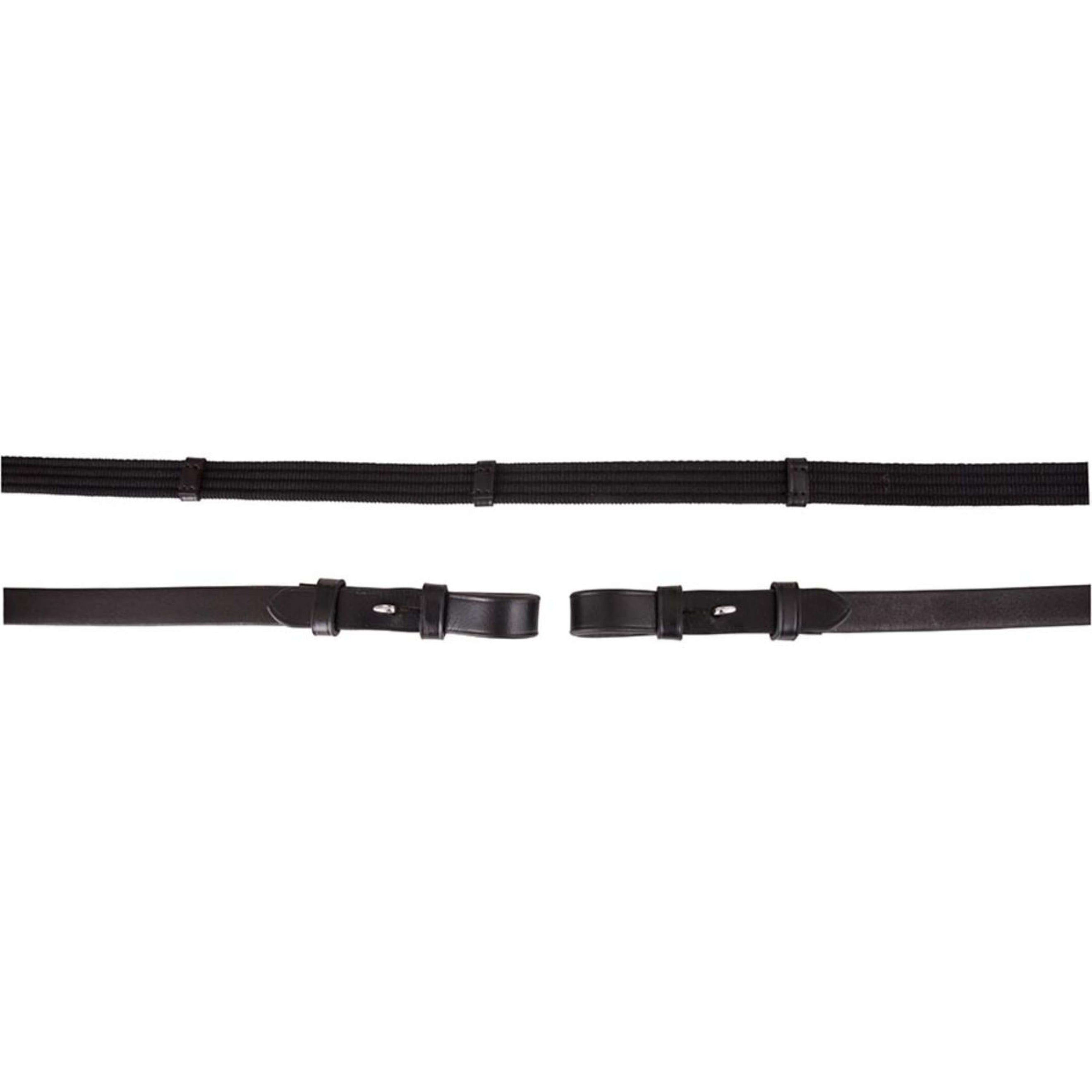 Premiere Rênes Linge 19mm avec Fermeture Boucle Noir