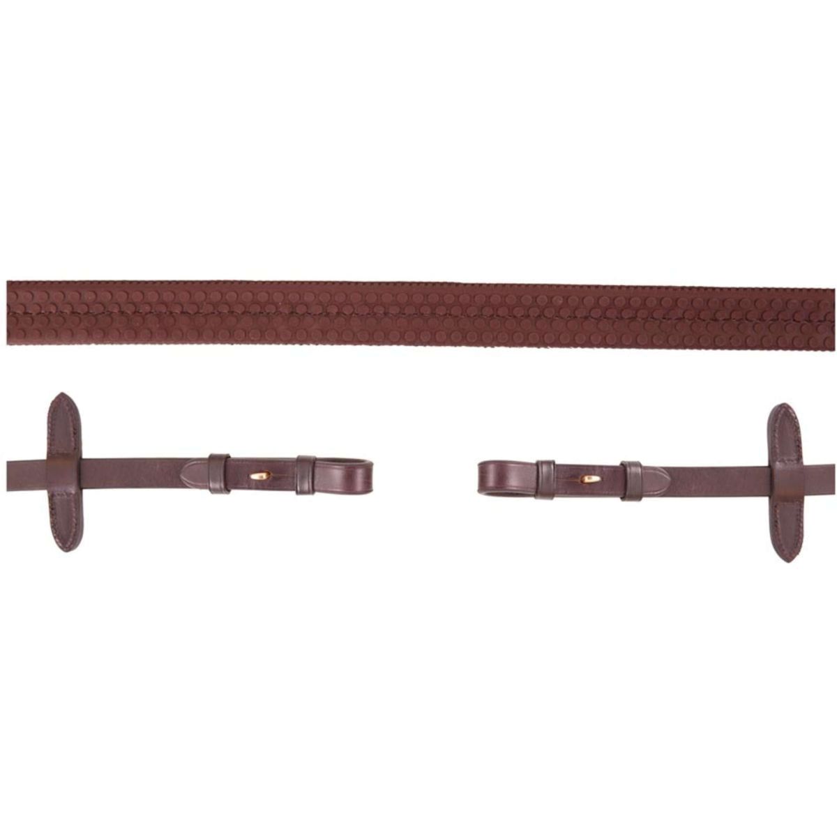 BR Rênes Eventa Pro Grip 16mm Blind Marron/or