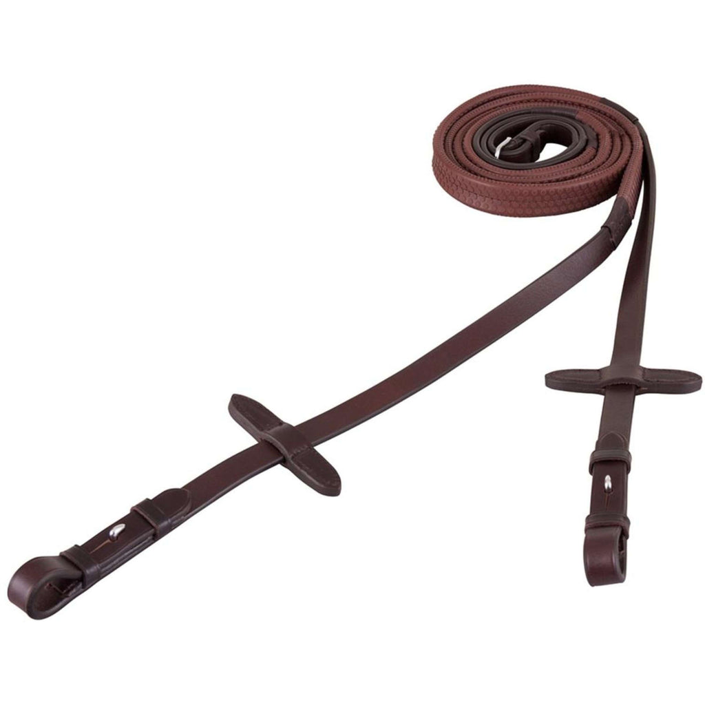 BR Rênes Eventa Pro Grip 16mm Blind Marron/Argent