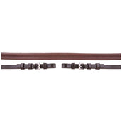 Premiere Rênes Caoutchouc 13mm avec Fermeture Boucle Marron