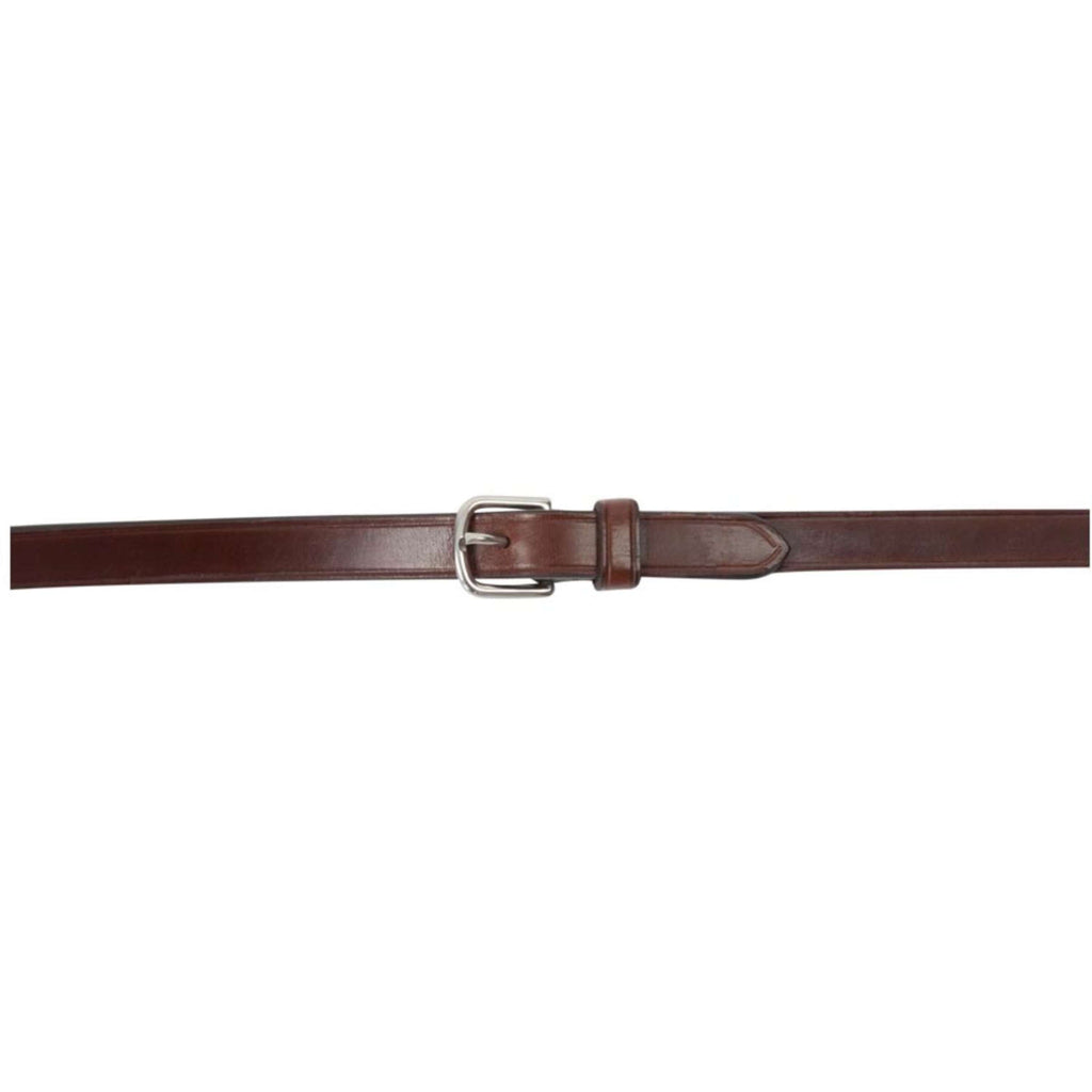 BR Rênes de Dressage Cuir/Caoutchouc Arrêts 16mm Oak/Silver